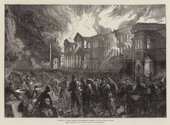 Burning of the Turkish Government Offices at the Sublime Porte
